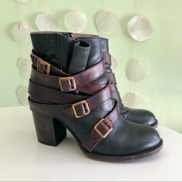 steven jude block heel booties